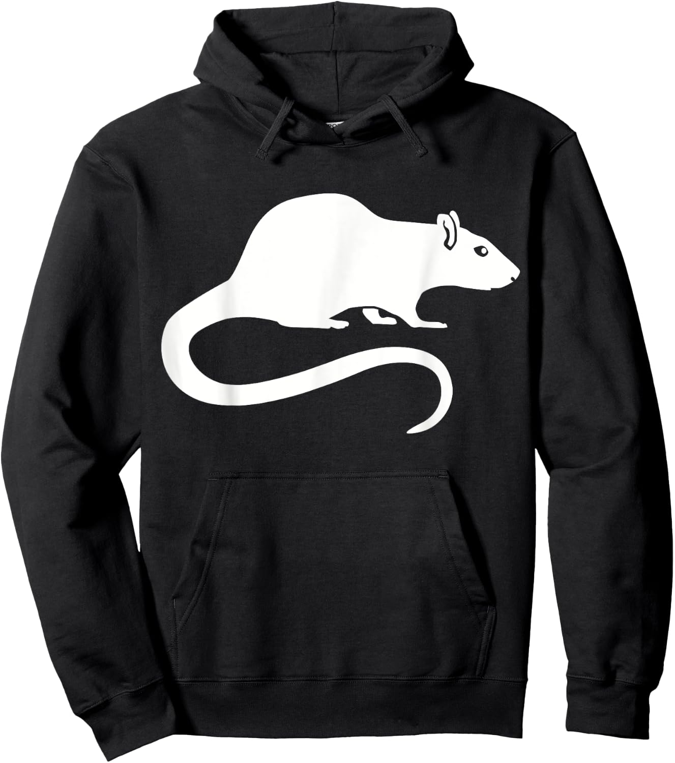 White rat Hoodie - Hoodie | Black