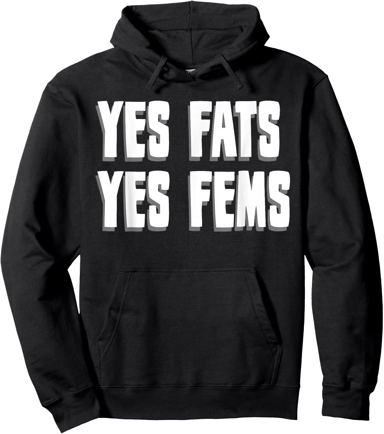 Yes Fats Yes Fems Hoodie - Hoodie | Black