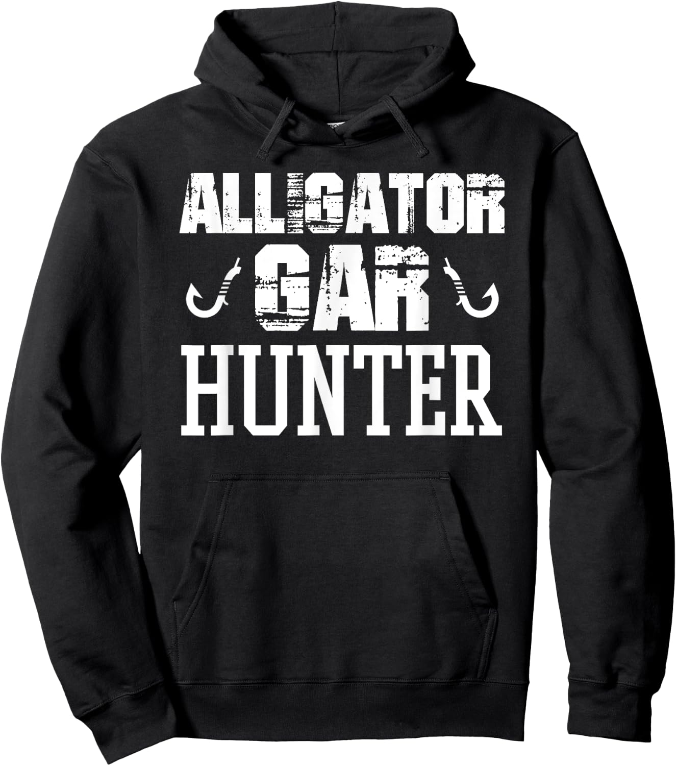 Alligator Gar Fishing Hunter Hobby T Shirt Hoodie - Hoodie | Black