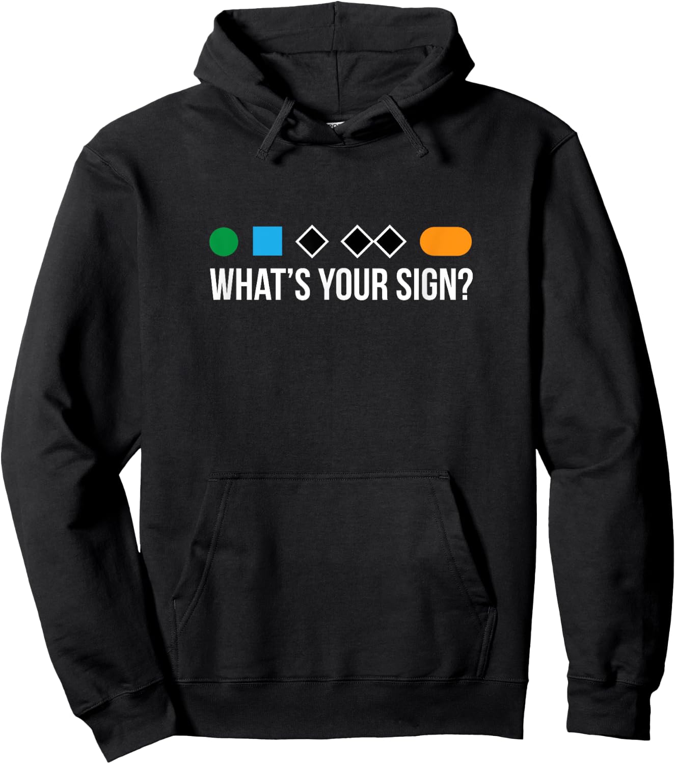 Funny ski skier or snowboard What's Your Sign gift Hoodie - Hoodie | Black