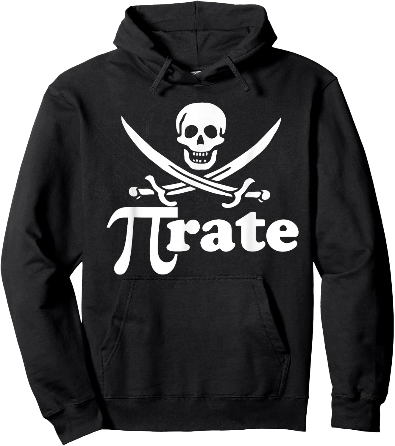 Pirate pi rate shirt for pi day math pirates Hoodie - Hoodie | Black