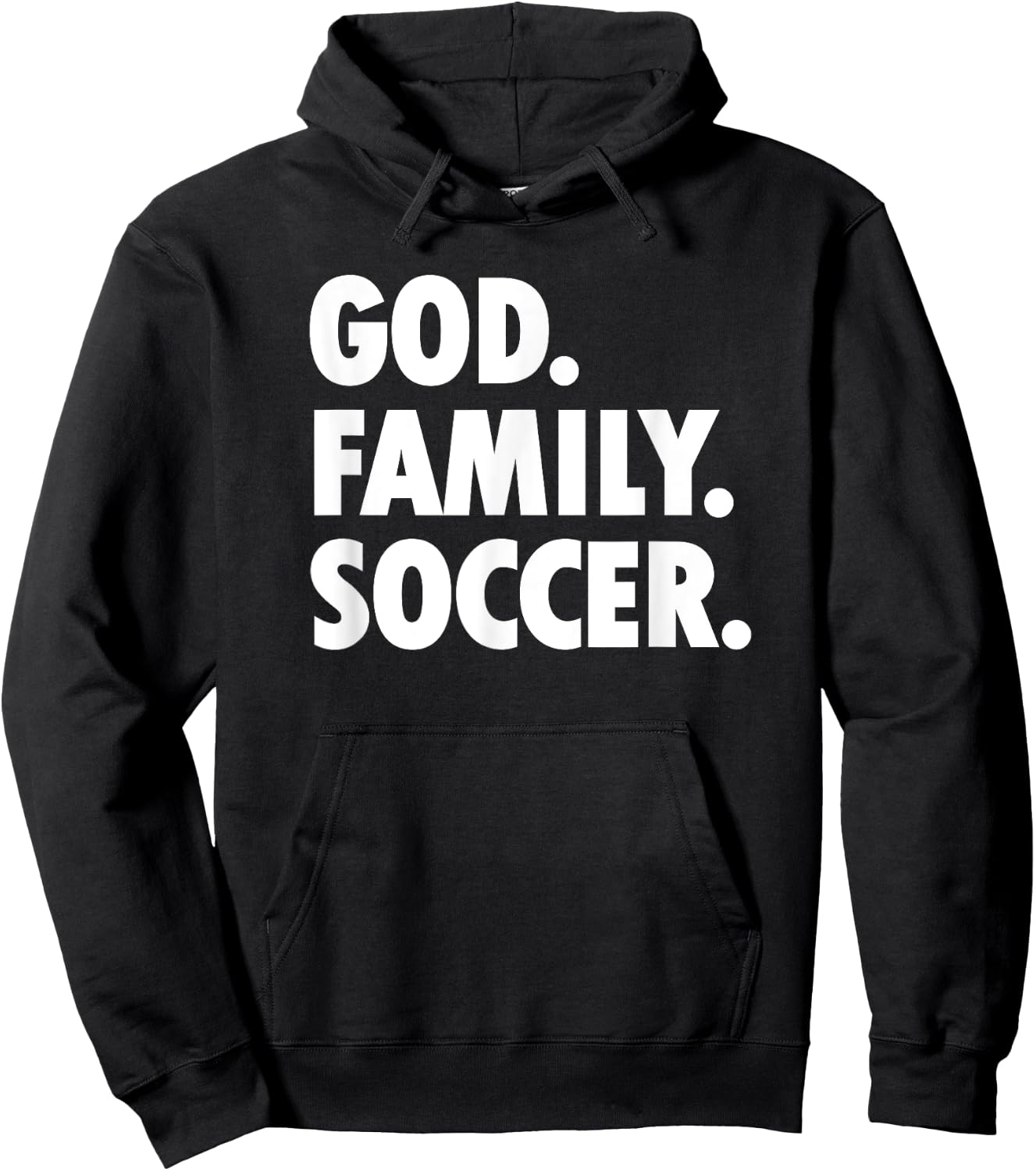 God Family Soccer - Novelty Faith Hoodie - Hoodie | Black