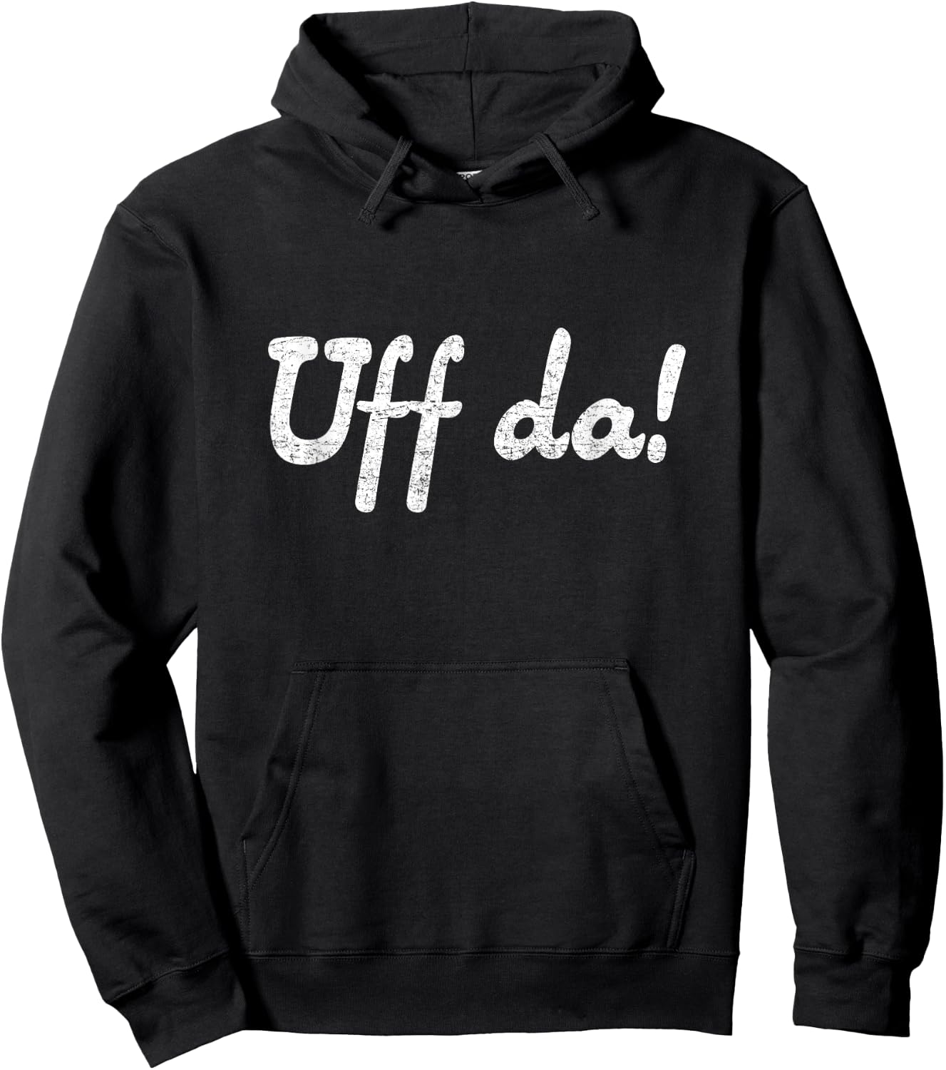 "Uff da" funny minnesotan wisconsinite midwesterner Hoodie - Hoodie | Black