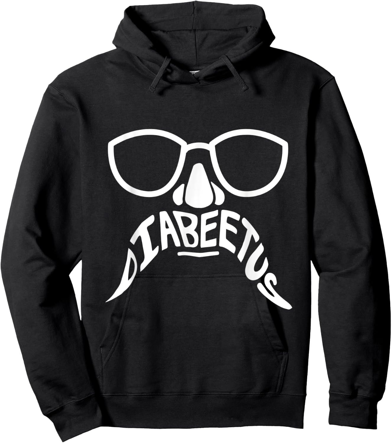 Diabeetus Awareness Diabetic Beard Support Hoodie - Hoodie | Black