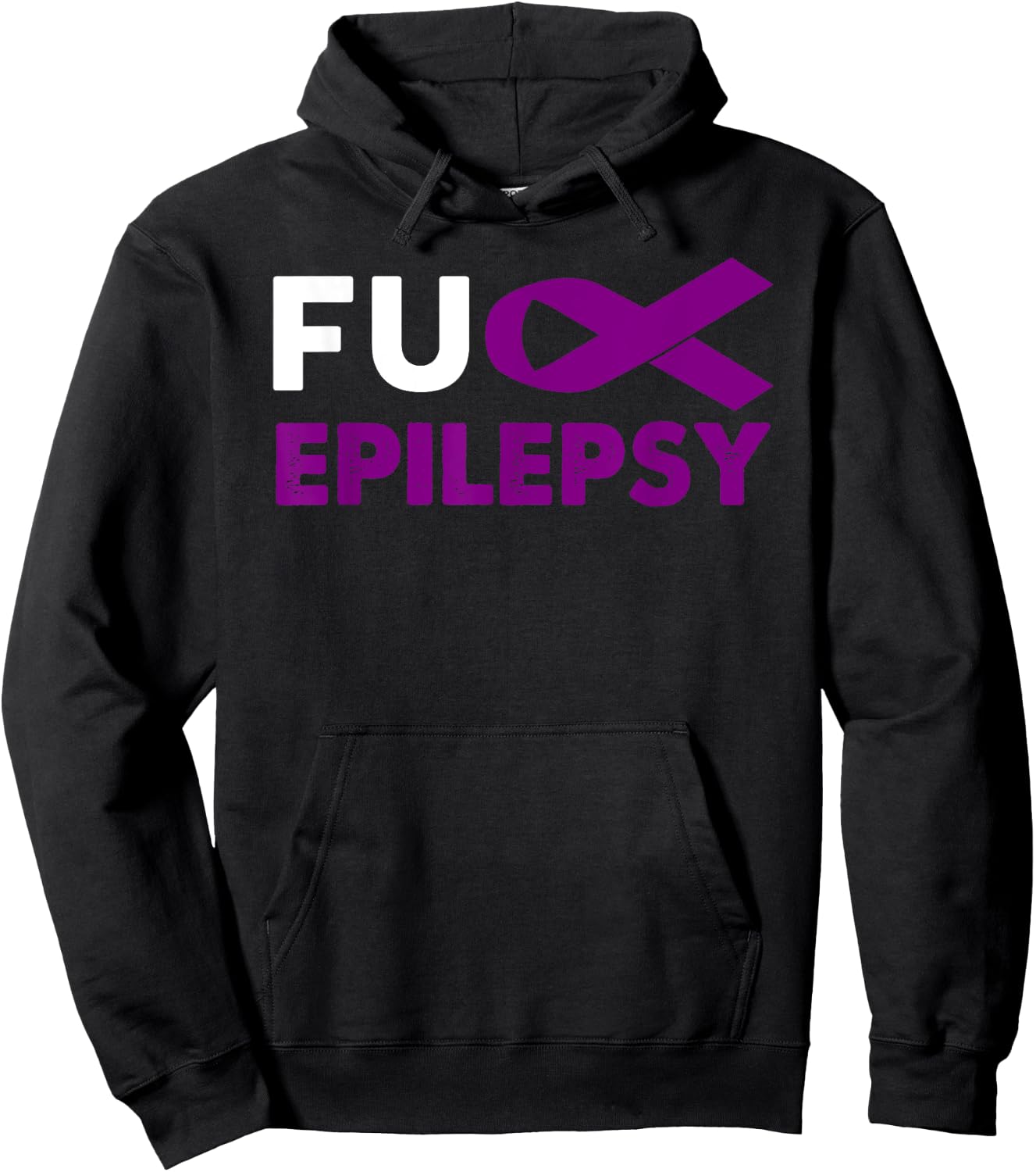 Fuck Epilepsy Awareness Shirt Support Survivor Gift Hoodie - Hoodie | Black