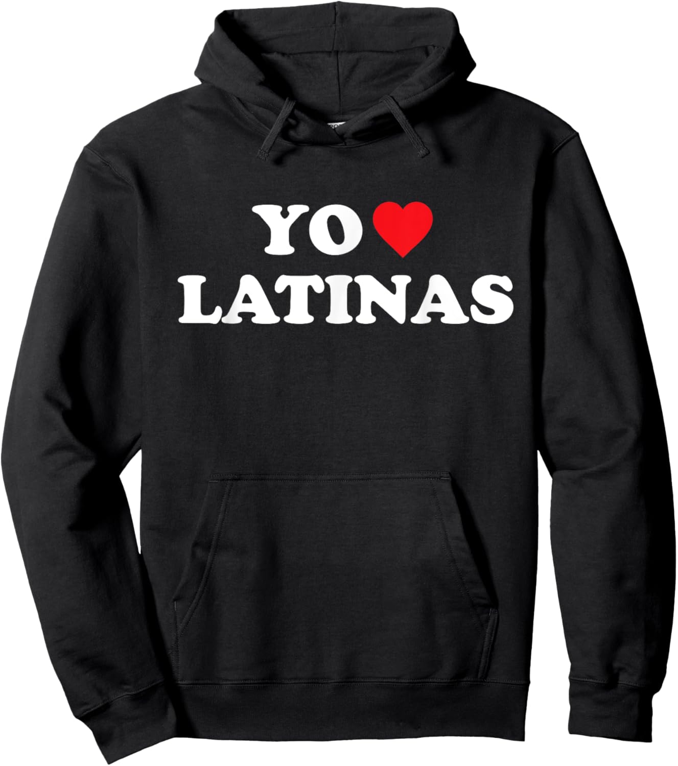 I Love Latinas Spanish Funny Heart Latina Girlfriend Hoodie - Hoodie | Black