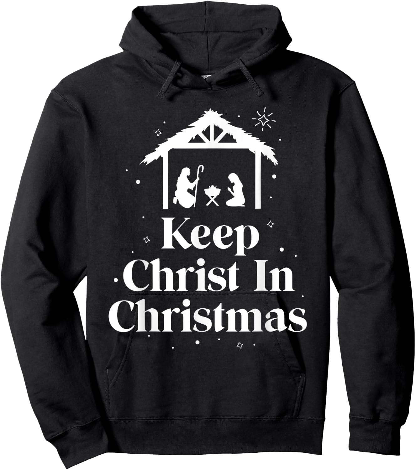 Keep Christ In Christmas Jesus Christian Christmas Hoodie - Hoodie | Black