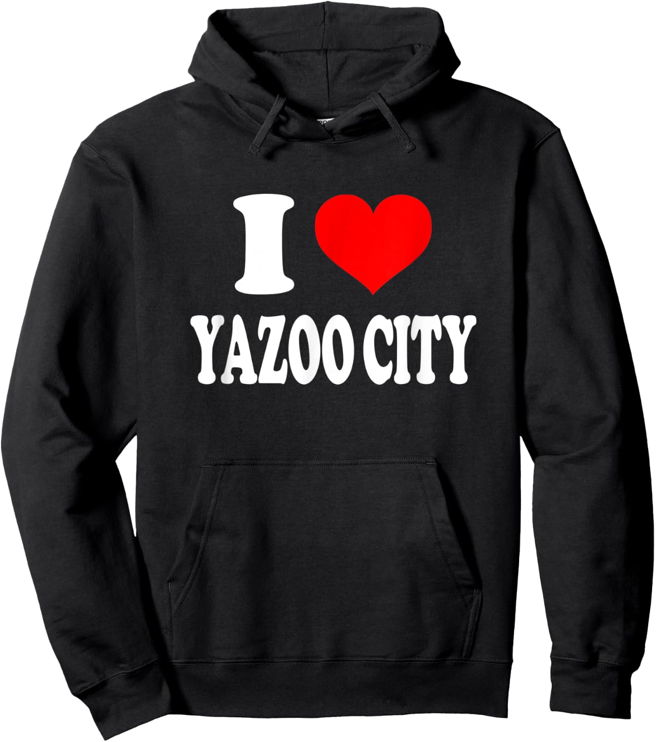 I Love Yazoo City Hoodie - Hoodie | Black