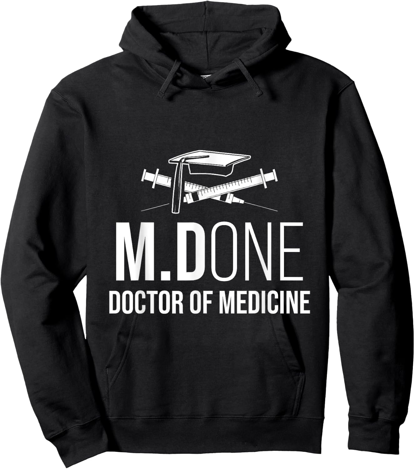 Med School M.Done MD Medical Doctor Degree Graduation Hoodie - Hoodie | Black