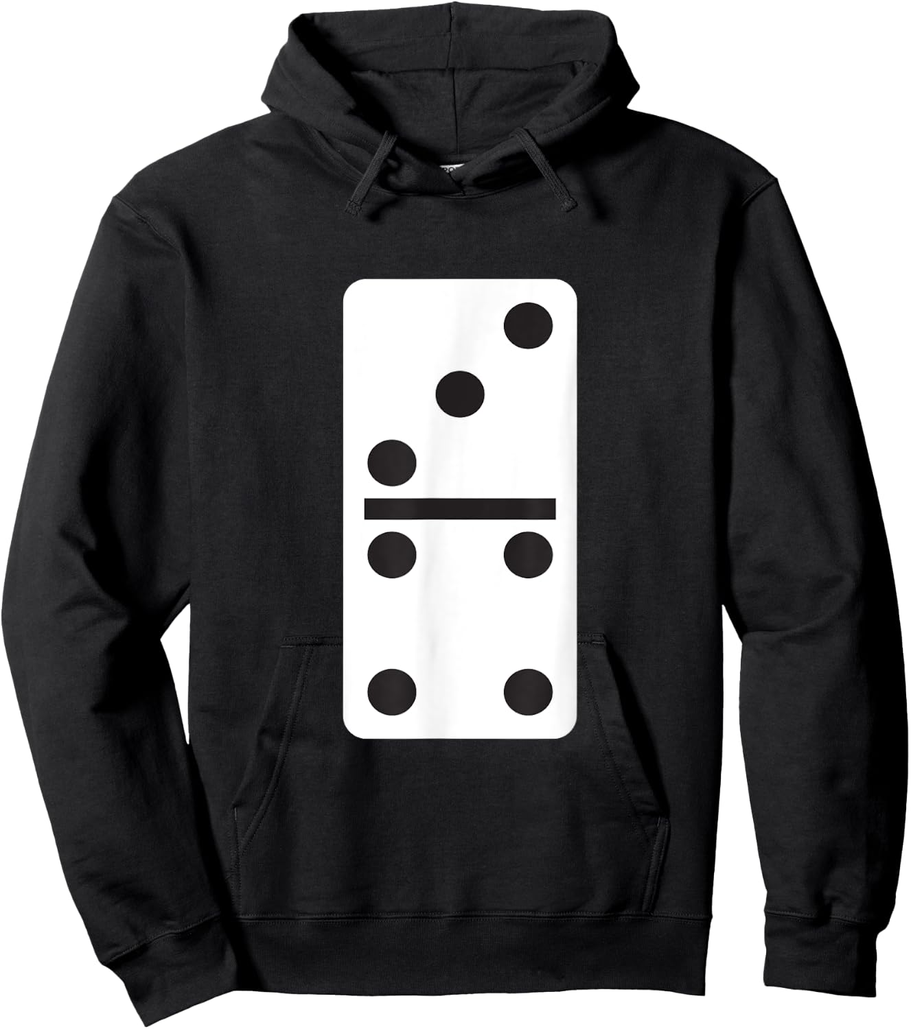 Three Four Dominoes - Halloween Matching Domino Game Costume Hoodie - Hoodie | Black