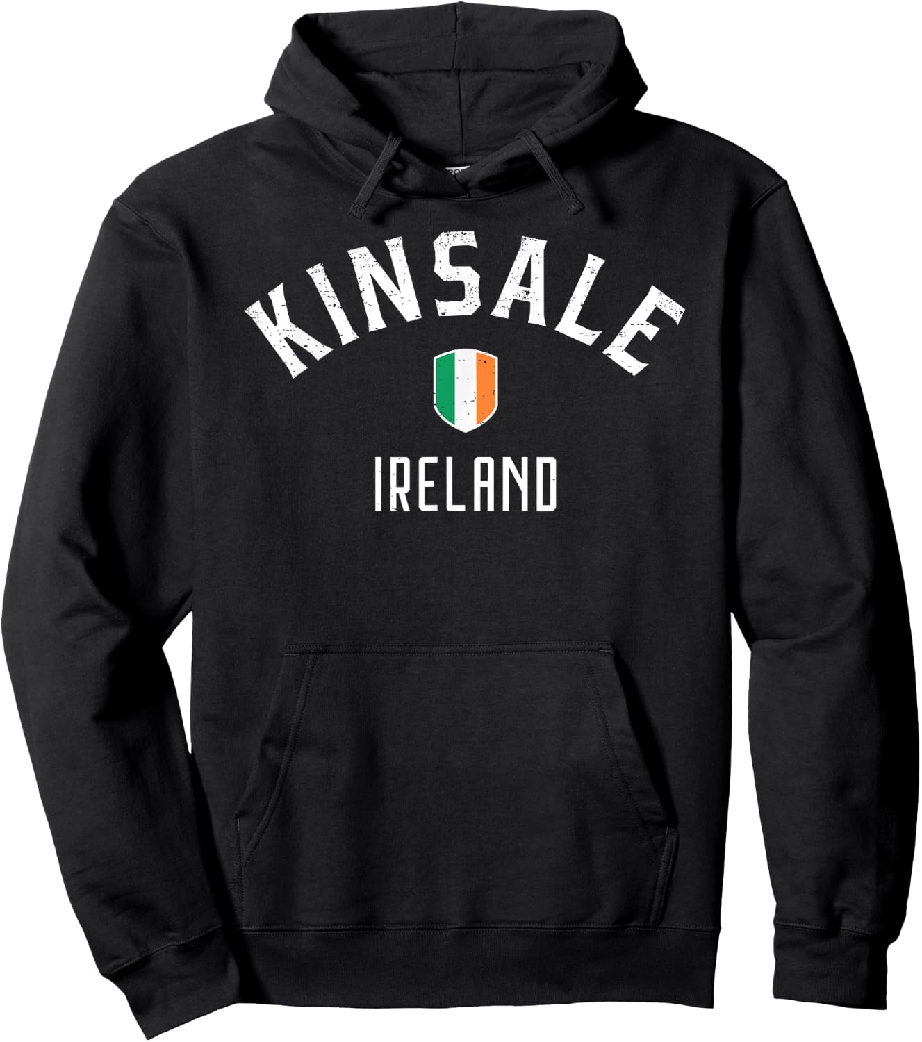 Kinsale Ireland T Shirt - Irish Flag Kinsale Hoodie - Hoodie | Black