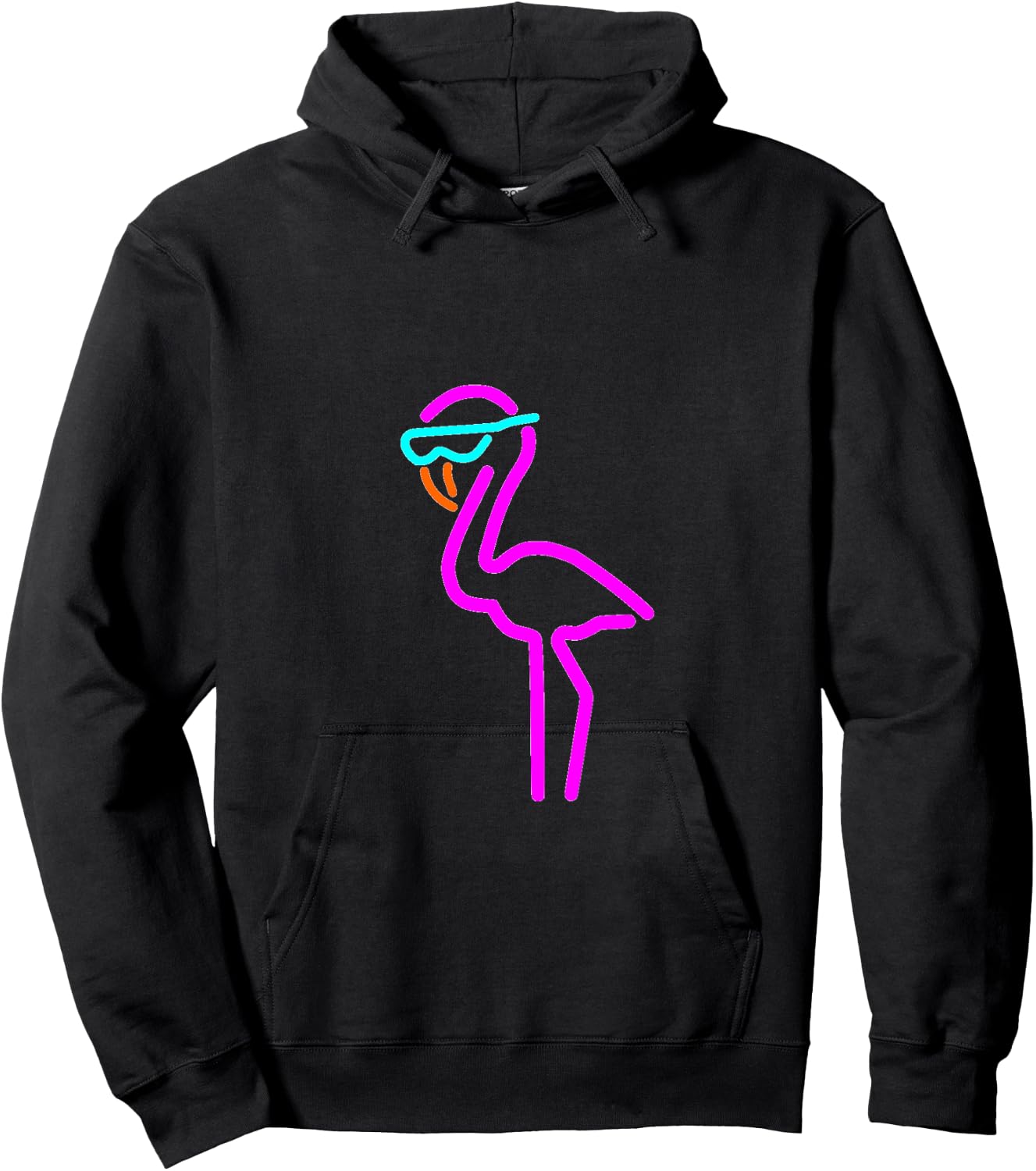 Toddler Flamingo Hoodie - Hoodie | Black
