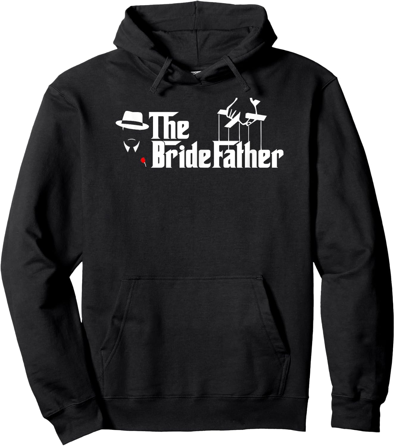Father Of The Bride The Bridefather T Shirt Hoodie - Hoodie | Black