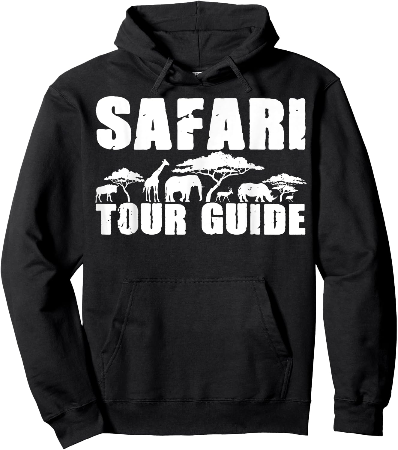 Safari Tour Guide Kenya Tanzania Namibia Animal Gift Hoodie - Hoodie | Black