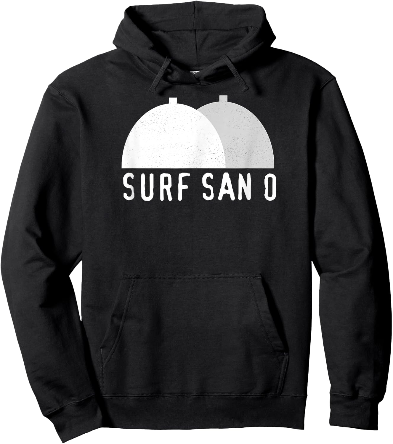 Surf San O Surfing Vintage San Onofre California Hoodie - Hoodie | Black