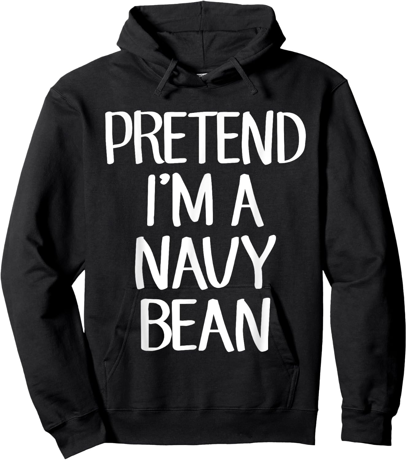 Pretend I'm A Navy Bean Costume Family Lazy Easy Halloween Hoodie - Hoodie | Black