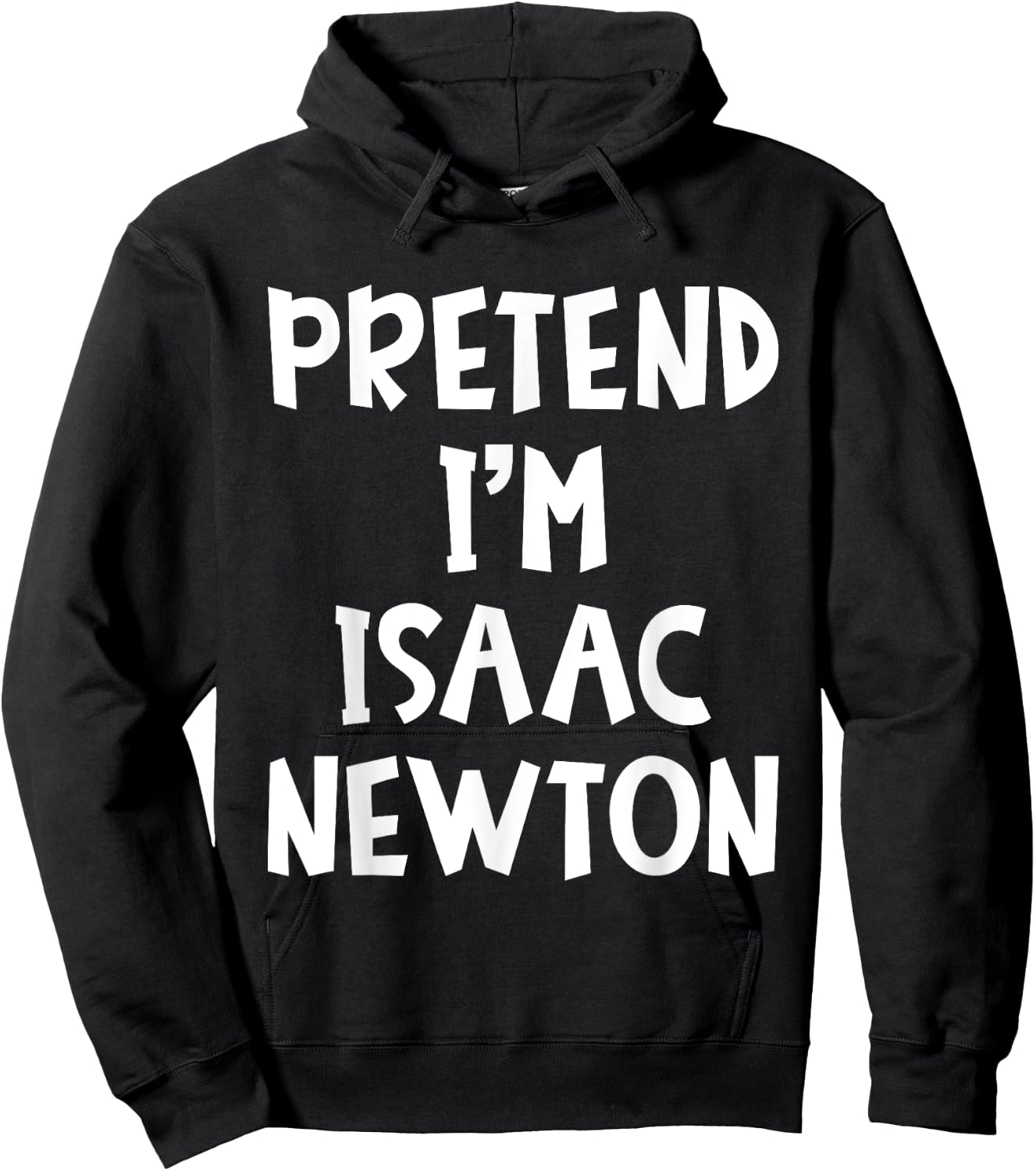 Pretend I'm Isaac Newton Matching Costume Lazy Halloween Hoodie - Hoodie | Black
