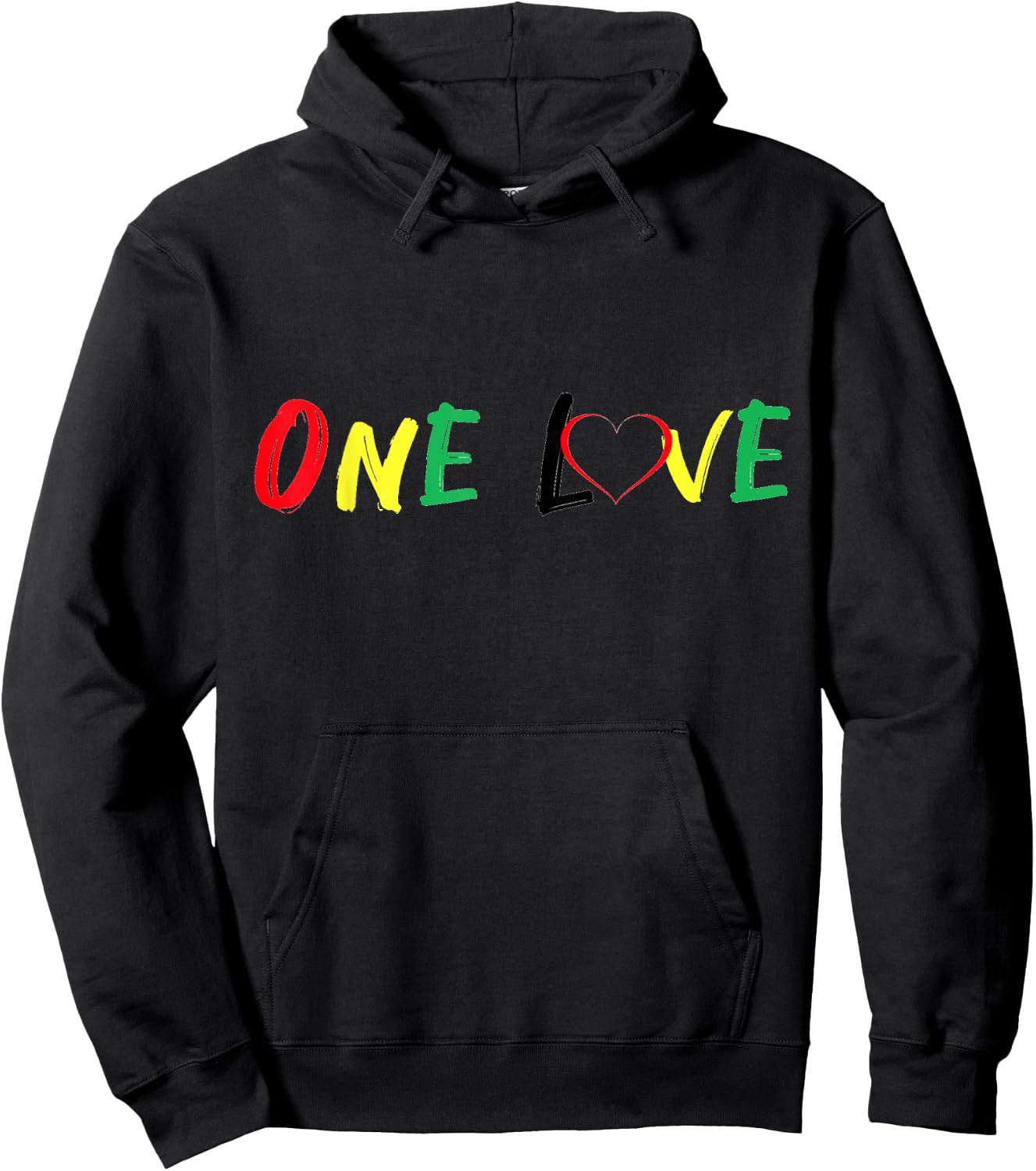 Reggae Rasta Lion Design Rastafari Jamaica Vibes Graphic Hoodie - Hoodie | Black