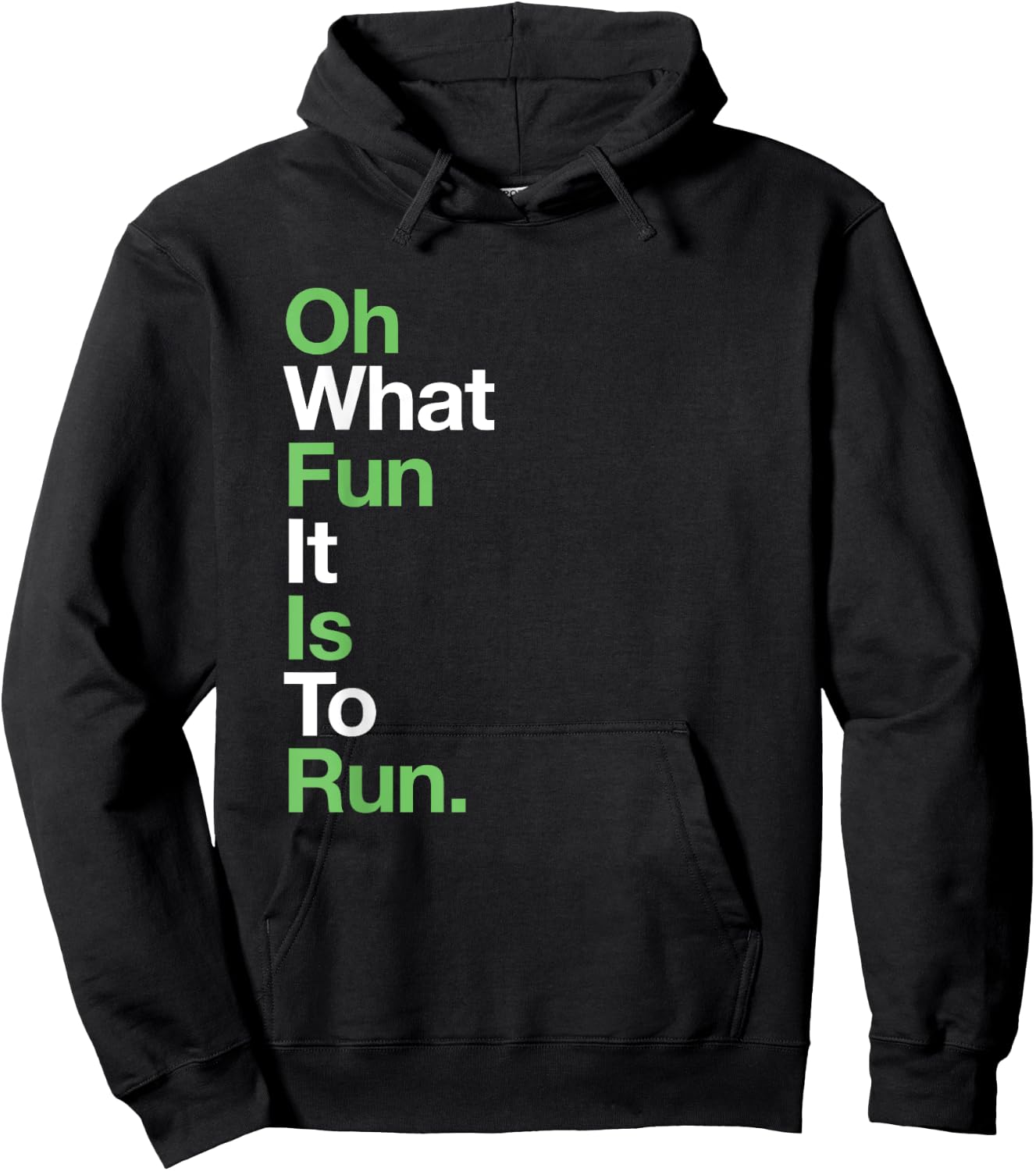 Funny Christmas Running - Oh What Fun It Is To Run Hoodie - Hoodie | Black