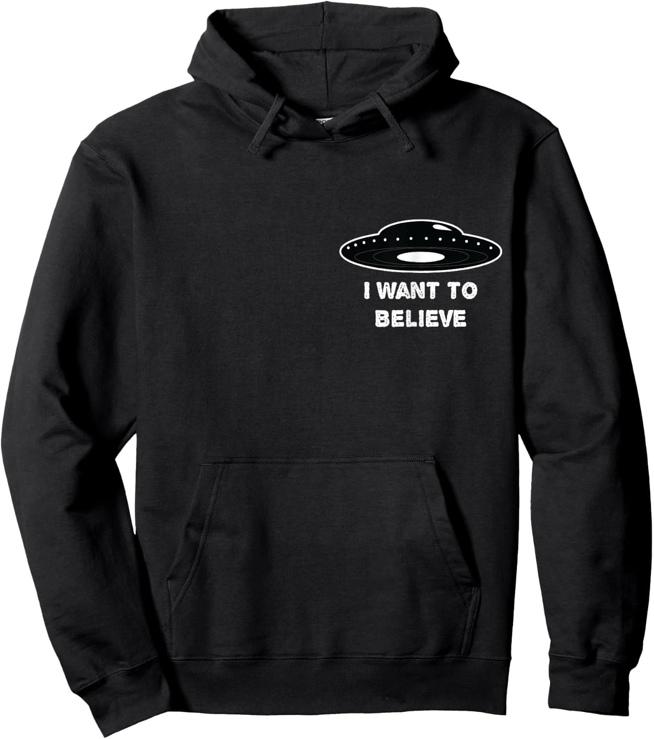 I Want to Believe UFO Alien T Shirt Women Kids Hoodie - Hoodie | Black