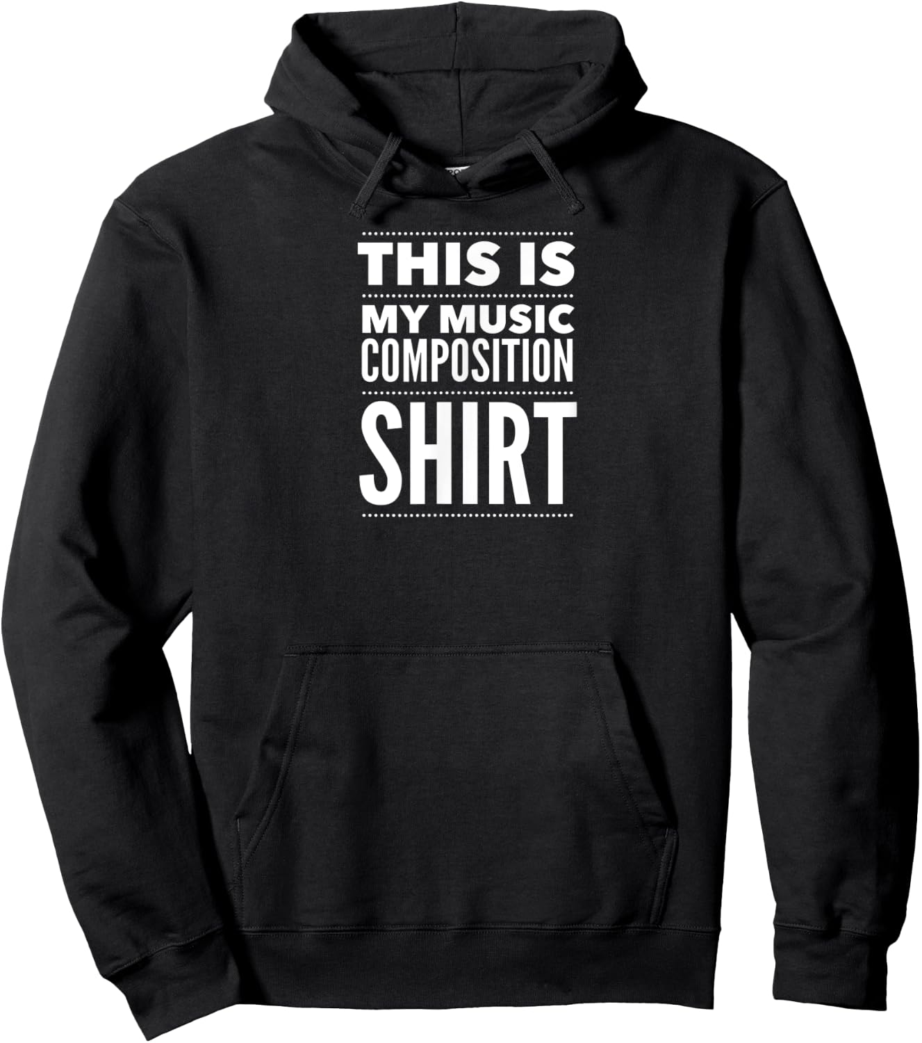 My Music Composition Shirt funny Hoodie - Hoodie | Black