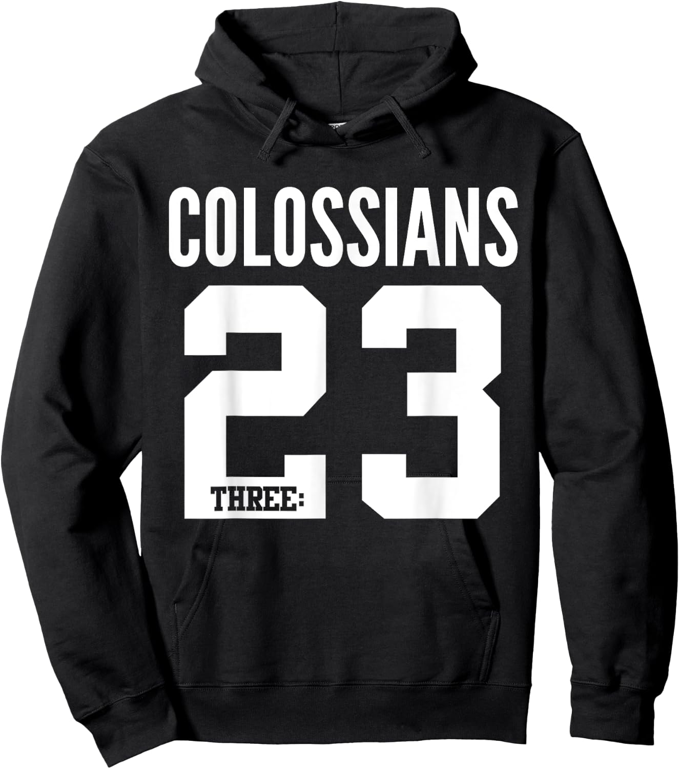 Colossians 3:23 Bible Scripture Verse Christian Hoodie - Hoodie | Black