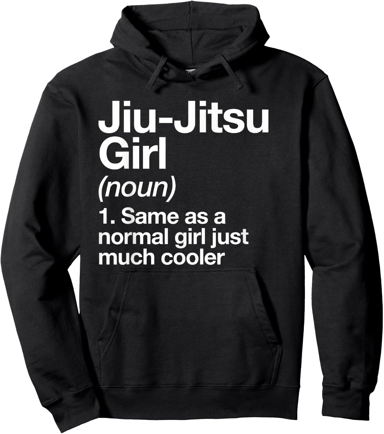 Jiu-Jitsu Girl Definition Funny Sports Martial Arts Hoodie - Hoodie | Black
