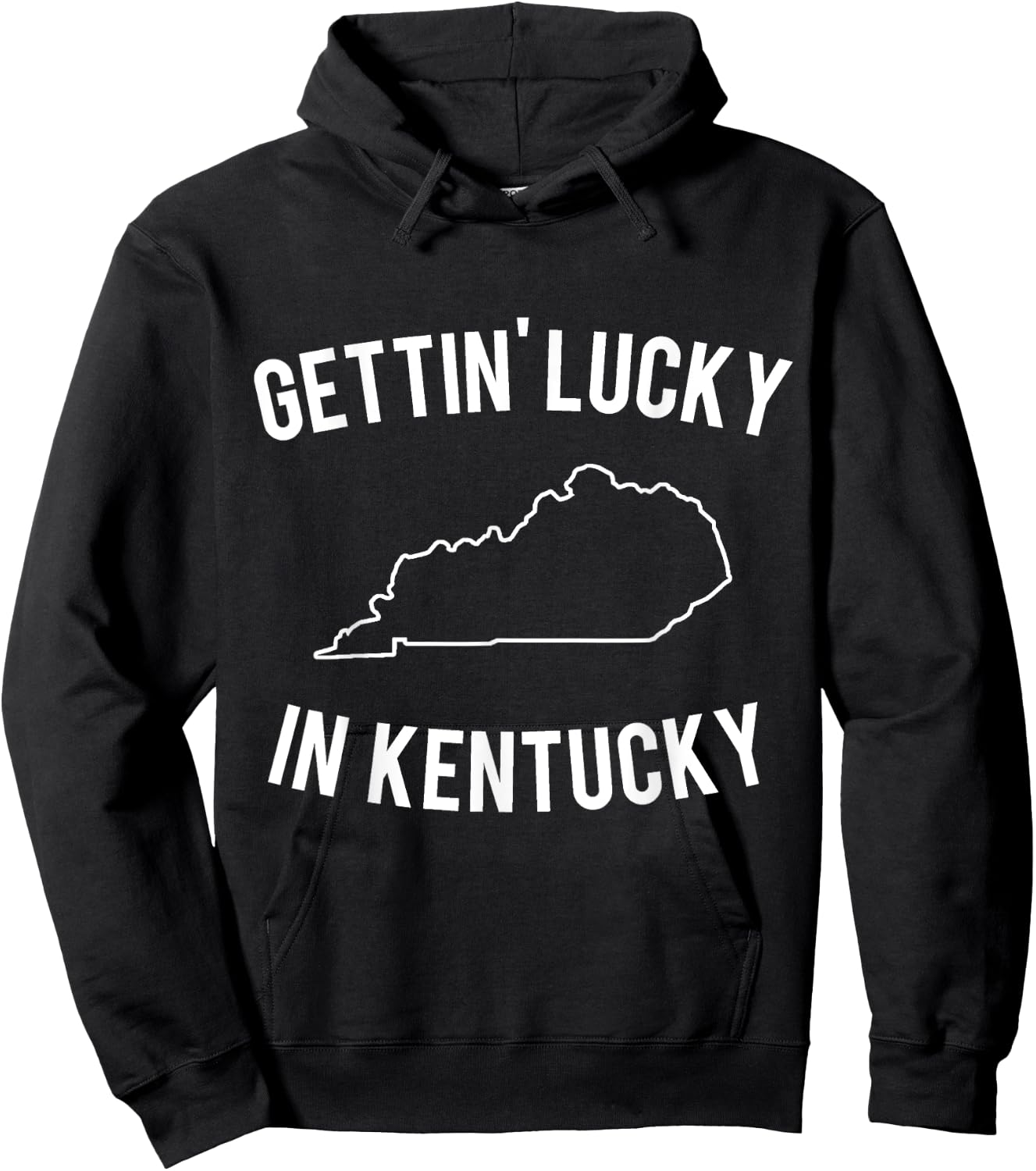 Gettin' Lucky in Kentucky Hoodie - Hoodie | Black