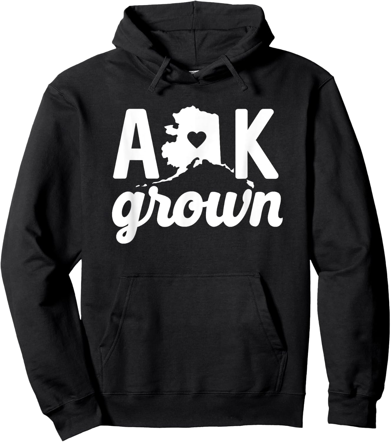Alaska Cute AK State Grown Home Gift Hoodie - Hoodie | Black