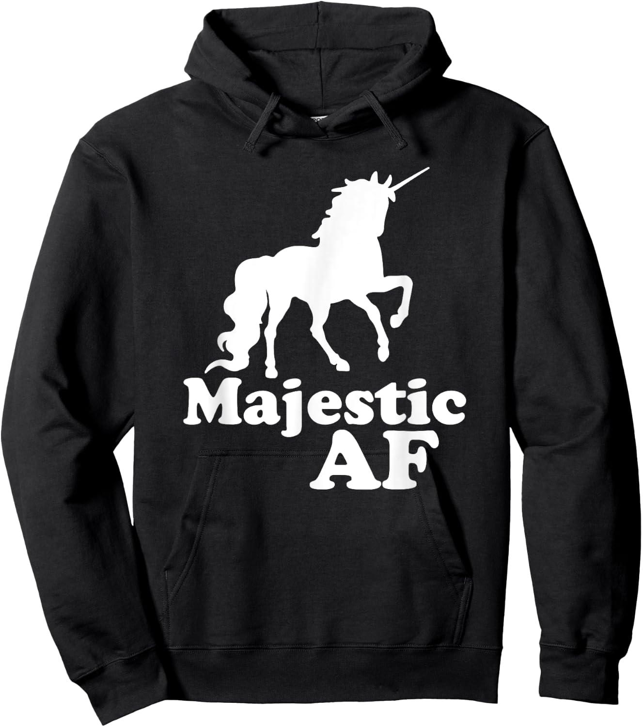 Majestic AF Unicorn Hoodie - Hoodie | Black