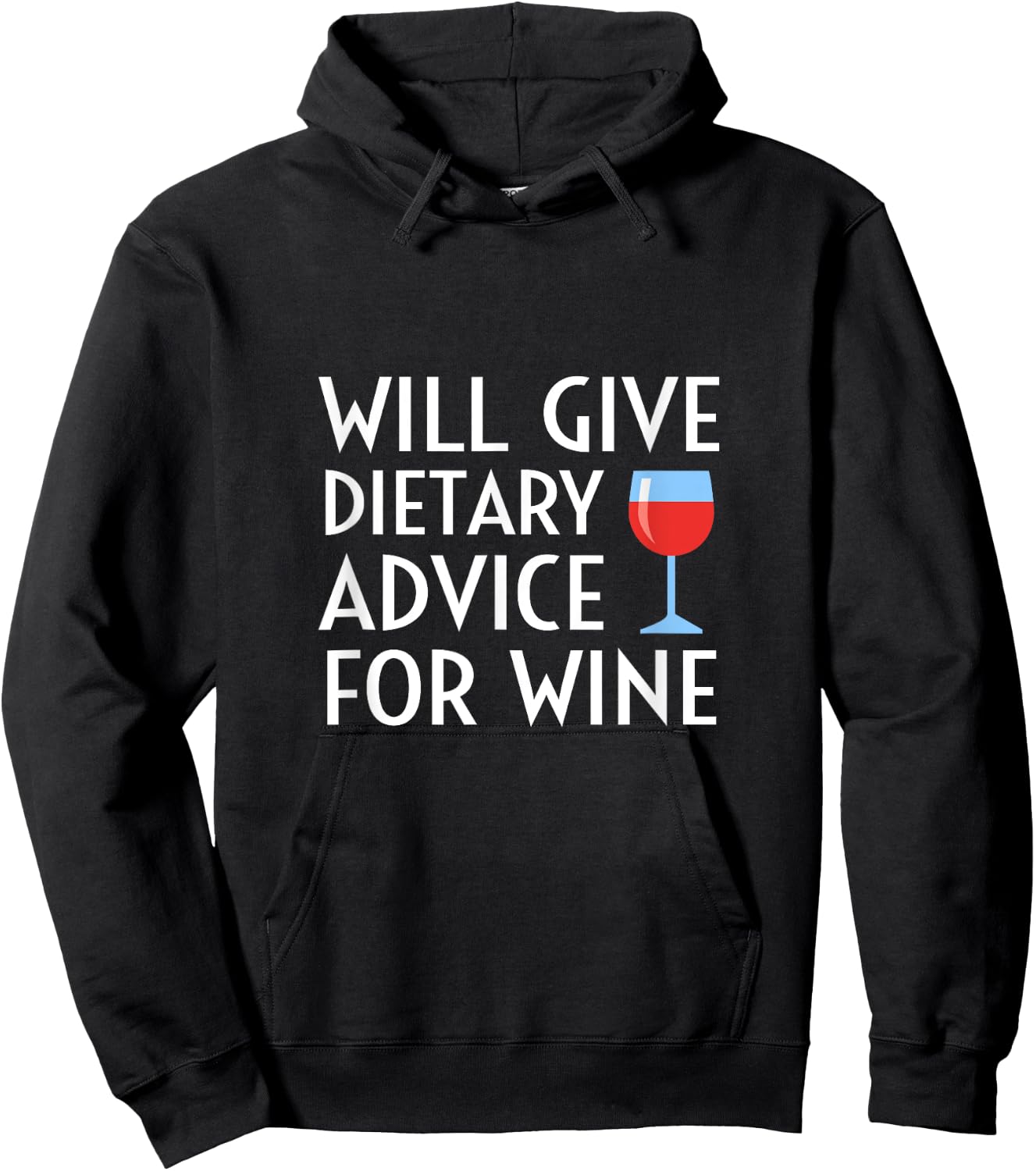 Will Give Dietary Advice For Wine Funny Dietician Dietitian Hoodie - Hoodie | Black