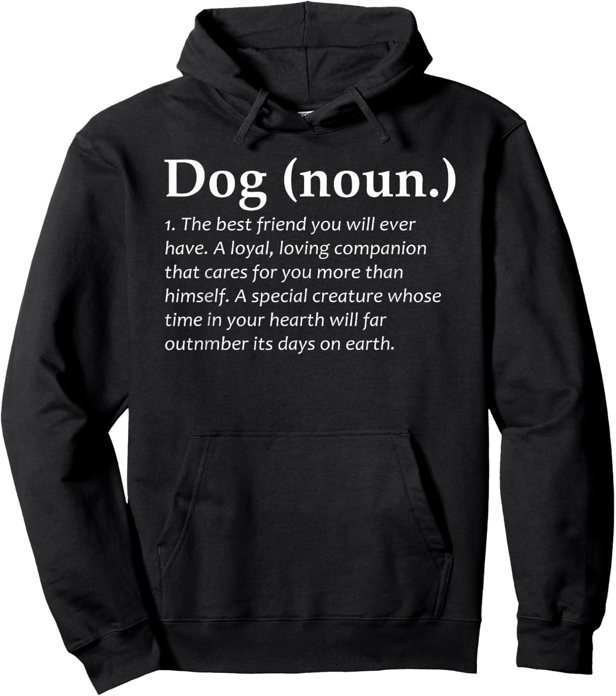 Dog noun definition - Funny Pet Dog - Funny Puppy Women Kids Hoodie - Hoodie | Black