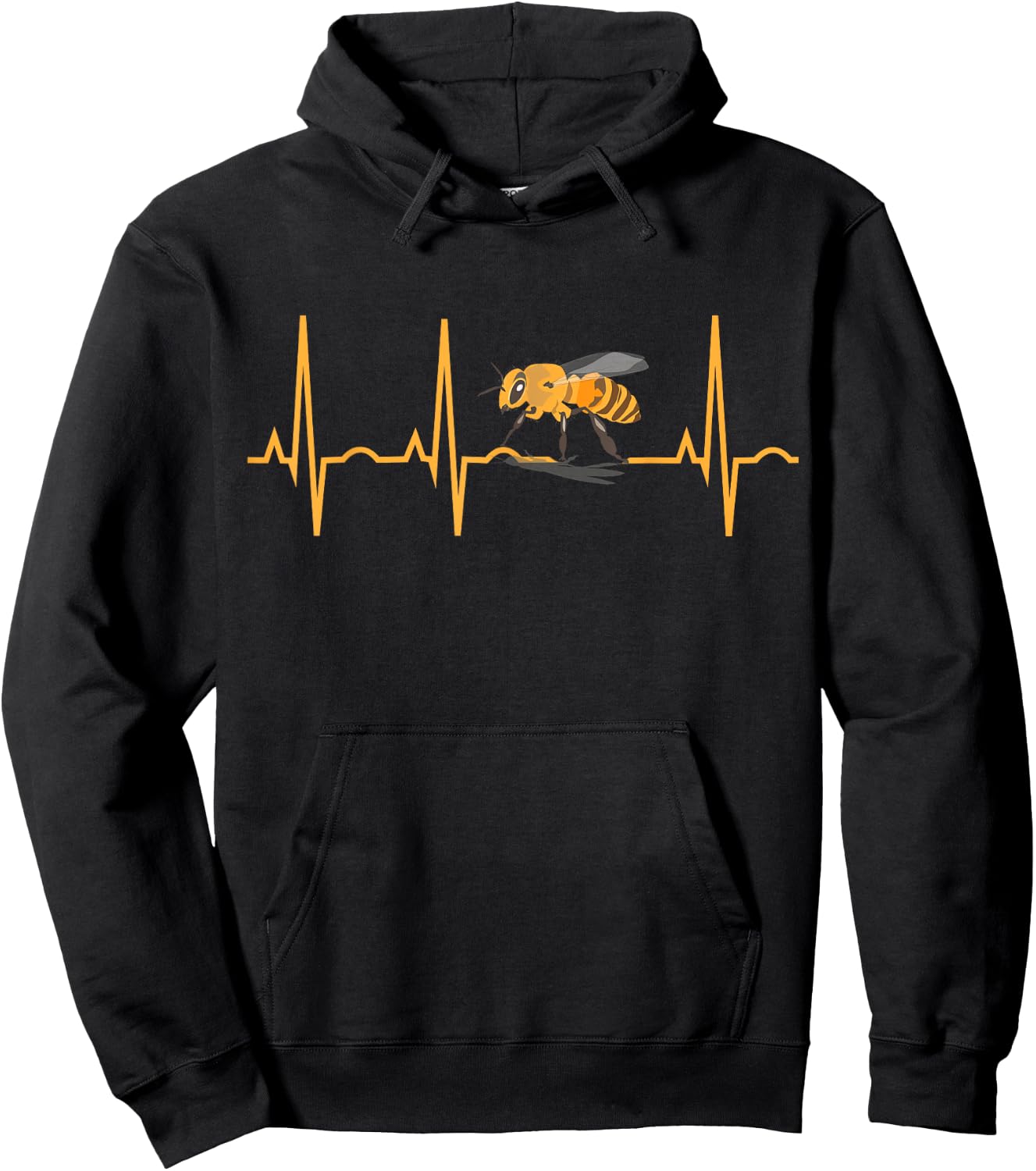 Bee Lover Gifts - Honeybee Heartbeat Men Women Kids Hoodie - Hoodie | Black