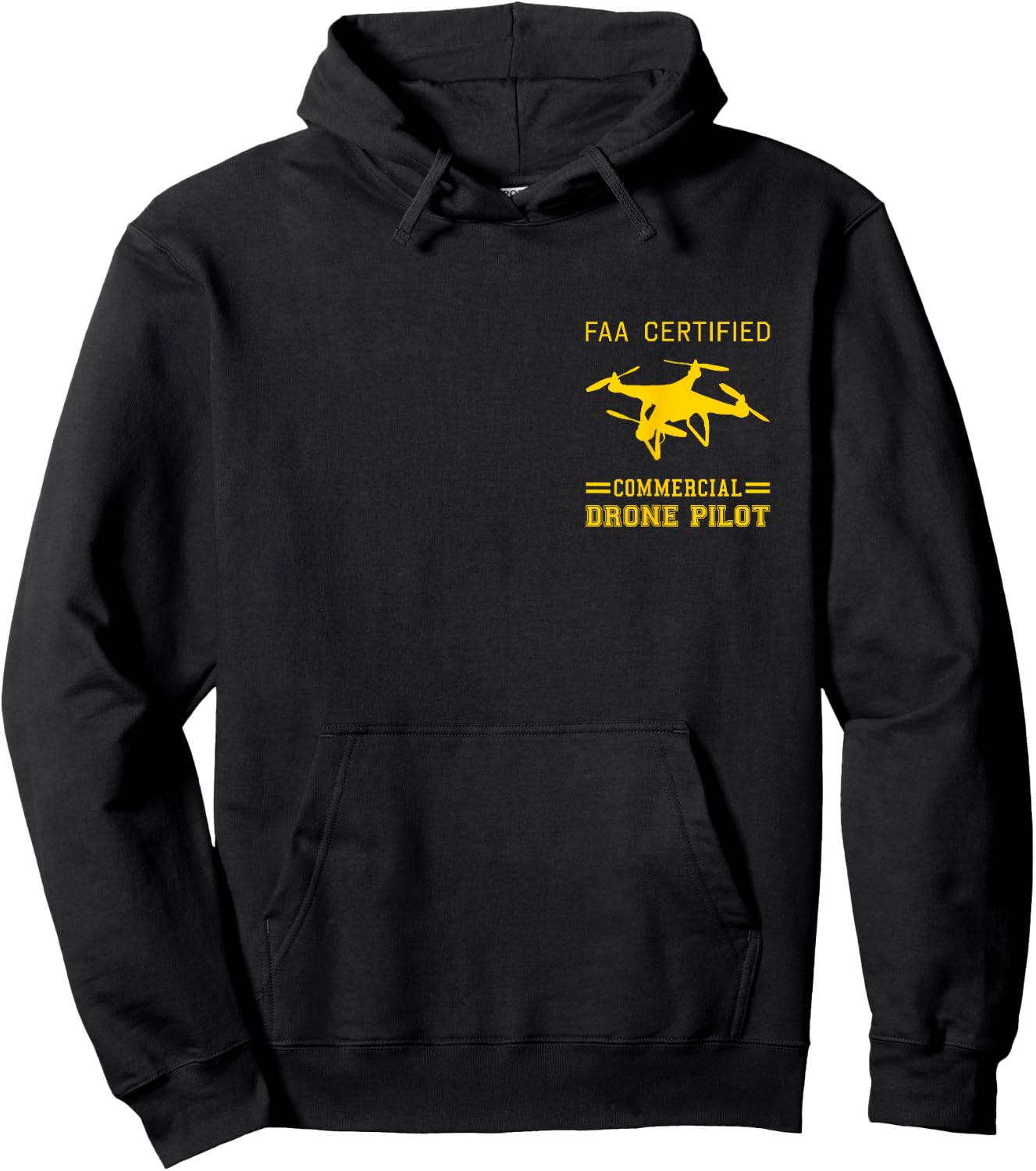 FAA Licensed Commercial UAS Pilot Drone Hoodie - Hoodie | Black