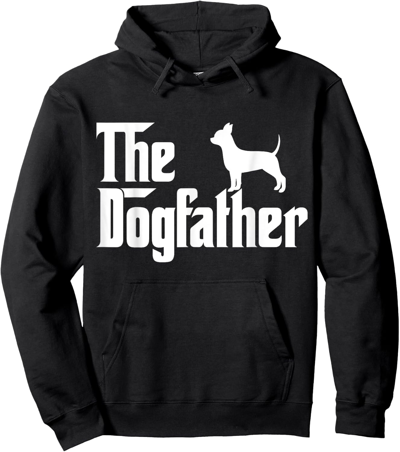 The Dogfather chihuahua Funny Dog Father Women Girls Kids Hoodie - Hoodie | Black