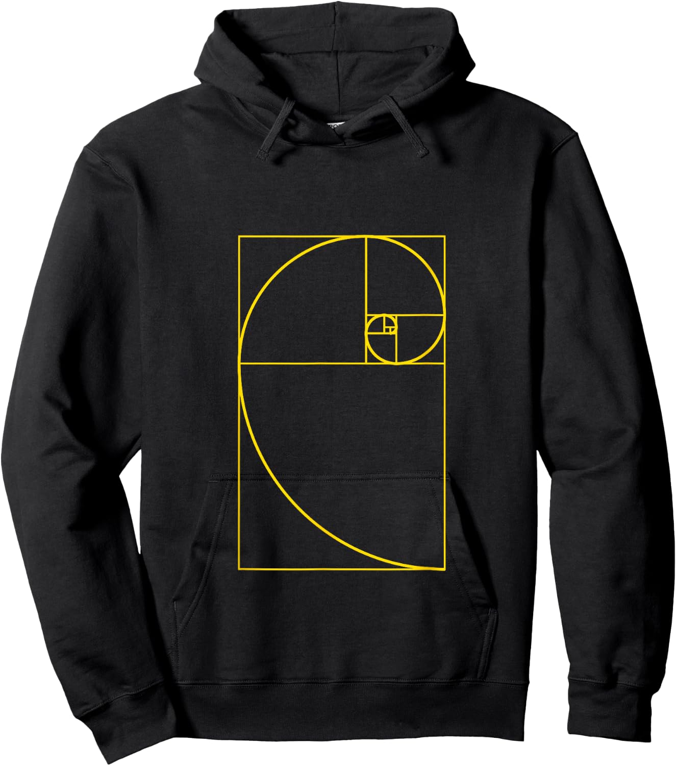 Golden Ratio Spiral Fibonacci Spiral Shirt Hoodie - Hoodie | Black