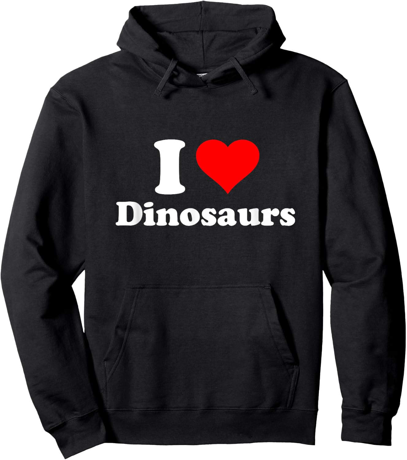 I Love Dinosaurs Hoodie - Hoodie | Black