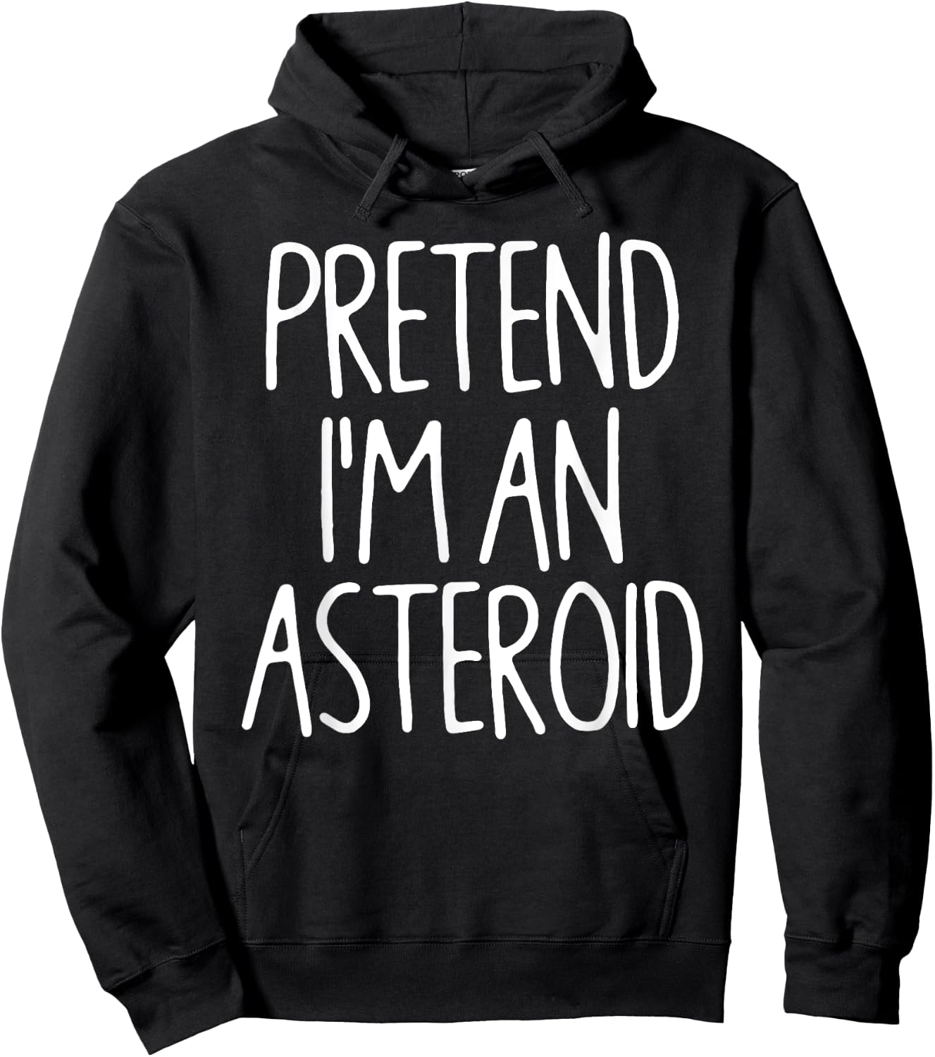Pretend I'm An Asteroid Matching Lazy Easy Halloween Costume Hoodie - Hoodie | Black