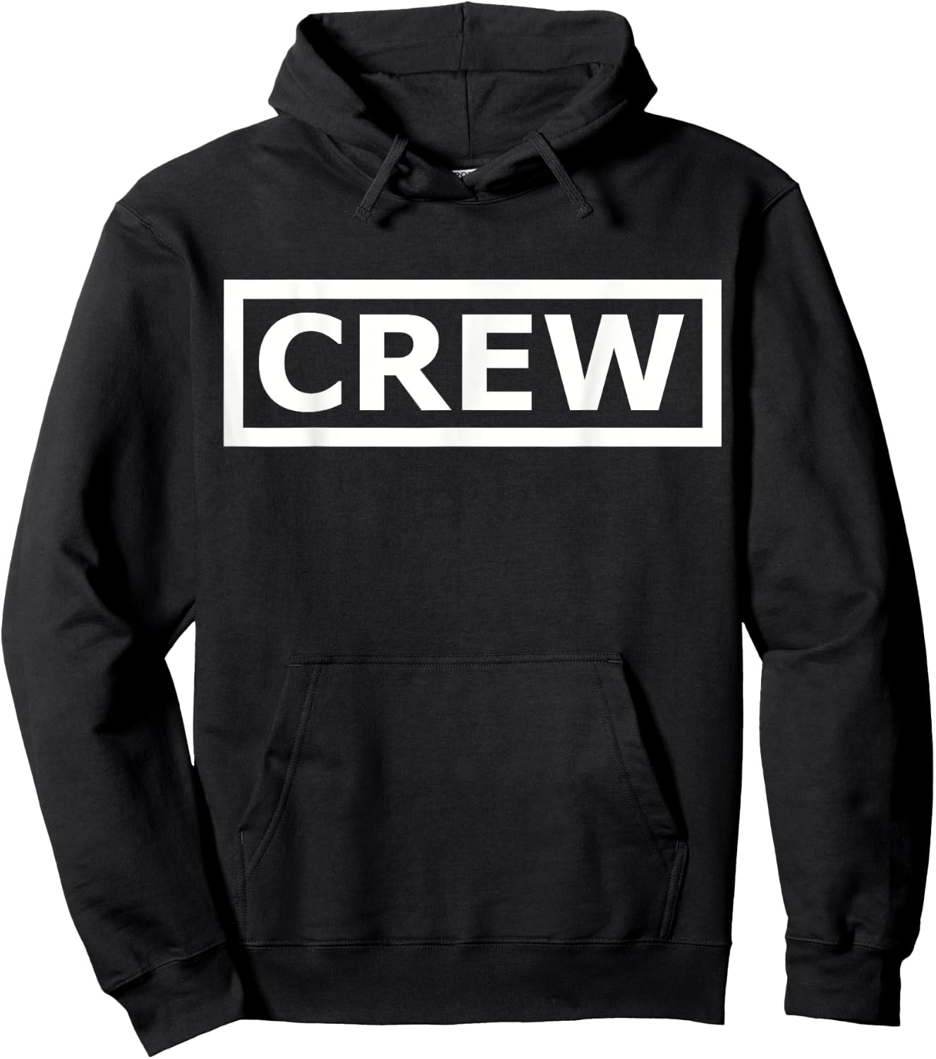 Crew Store -Adults , Black, Small, Short Sleeve, Crew Collar, Classic Fit Hoodie - Hoodie | Black
