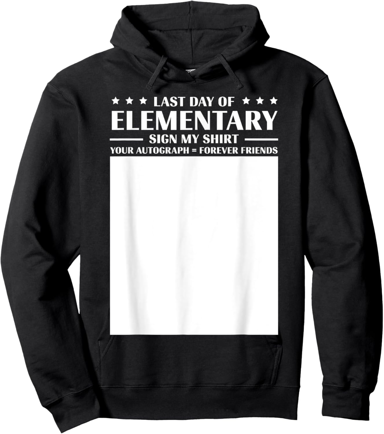 Last Day of Elementary School Kids Graduation 2025 5th Grade Hoodie - Hoodie | Black