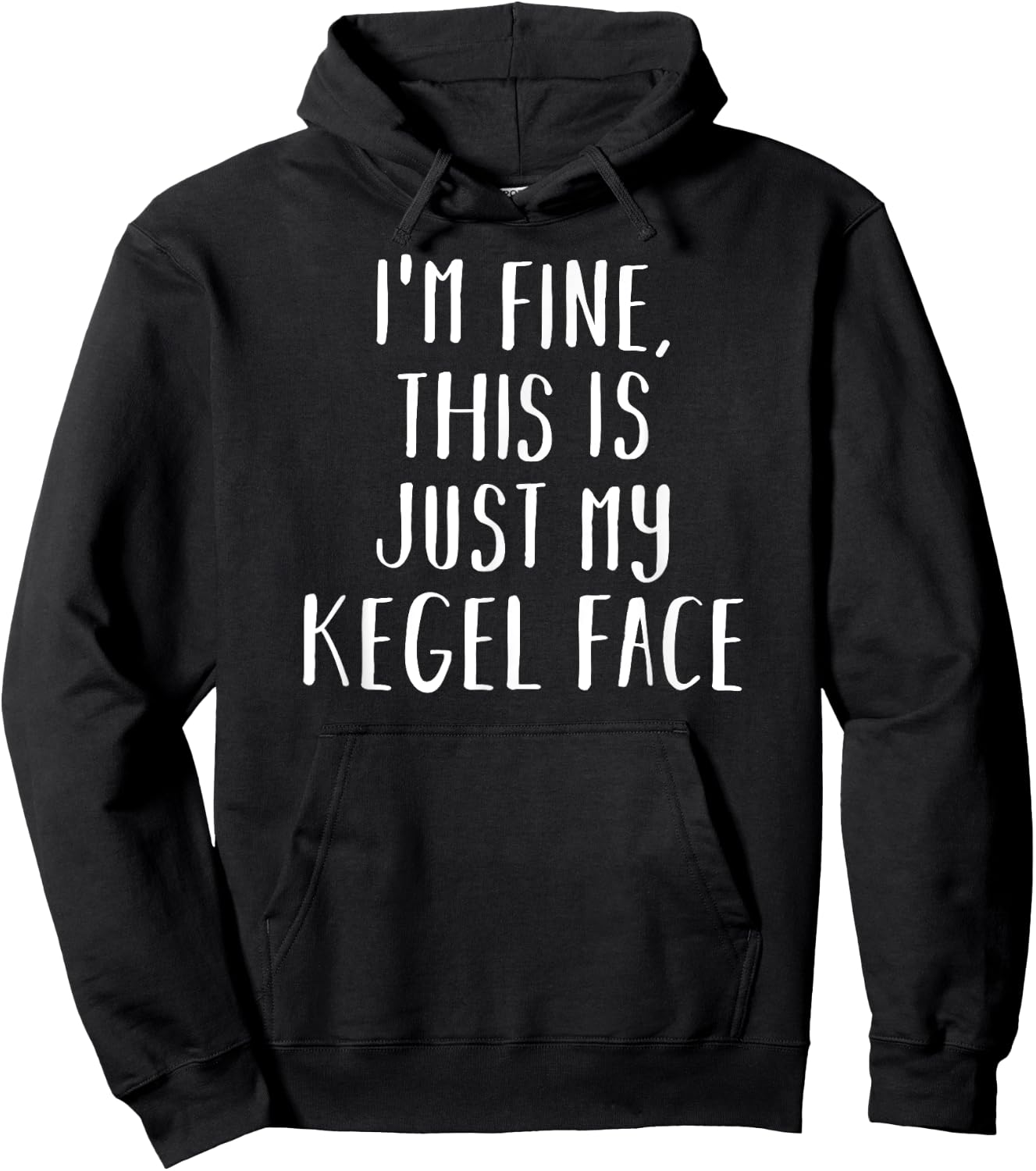 Kegel Face Funny Pelvic Exercise Hoodie - Hoodie | Black