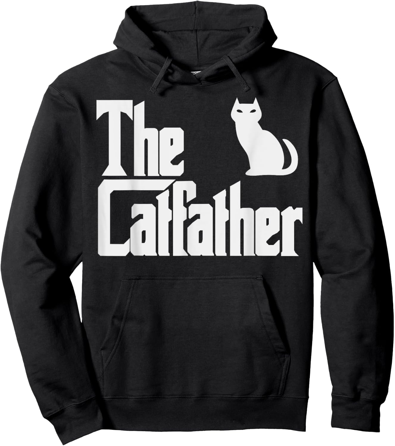 Cat Shirts Men Girls Kids Kitten Gifts The Catfather Fathers Day Cat Dad Pet Owner Gift Men Hoodie - Hoodie | Black