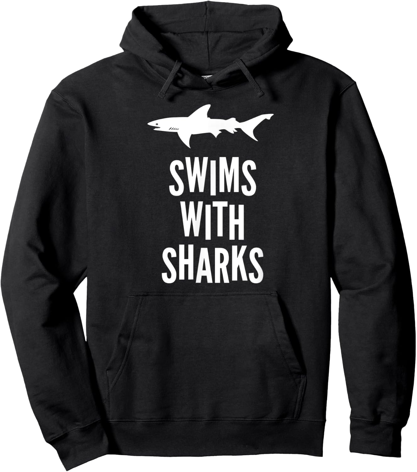Swims With Sharks Hoodie - Hoodie | Black