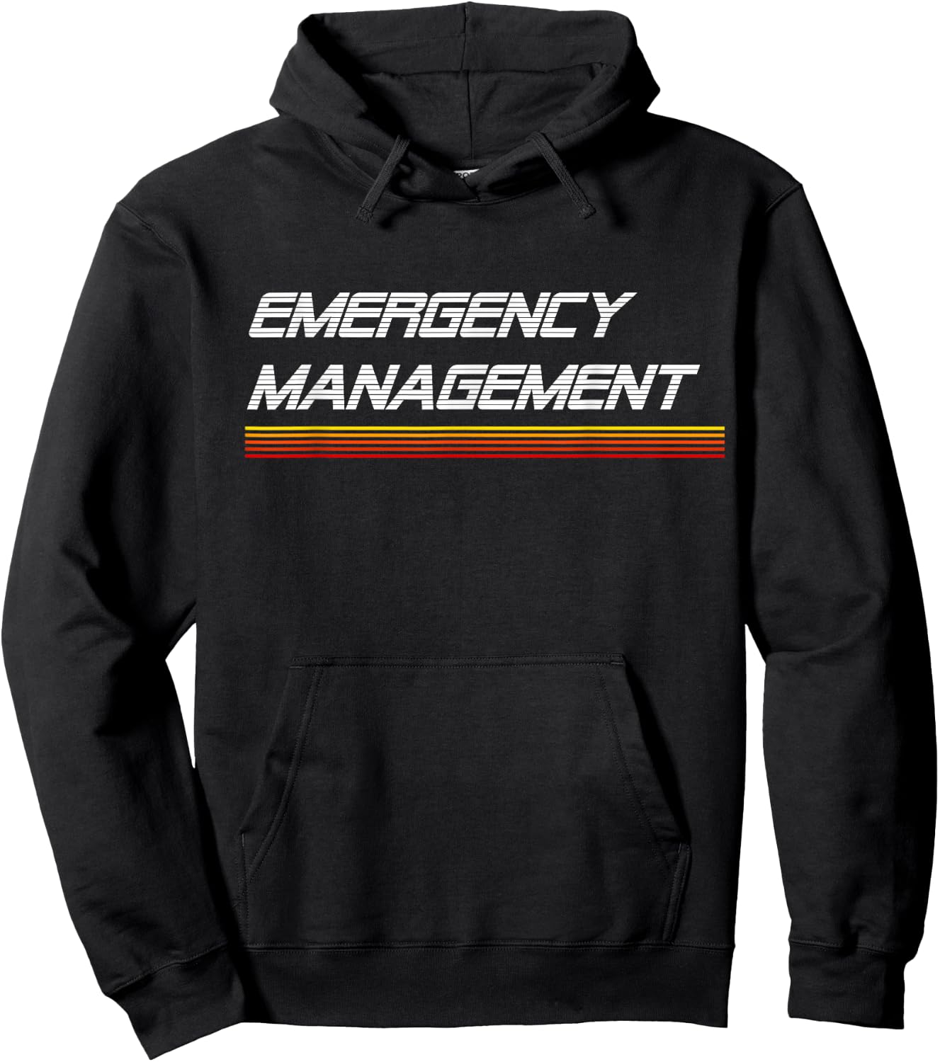EMERGE GEAR Emergency Management Retro Hoodie - Hoodie | Black