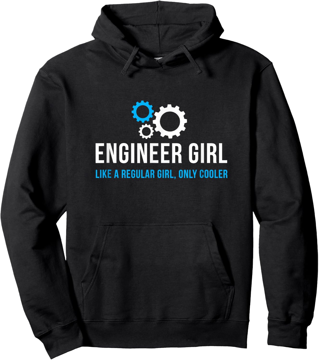 Engineer Girl Funny Cute Engineering STEM Gift Hoodie - Hoodie | Black