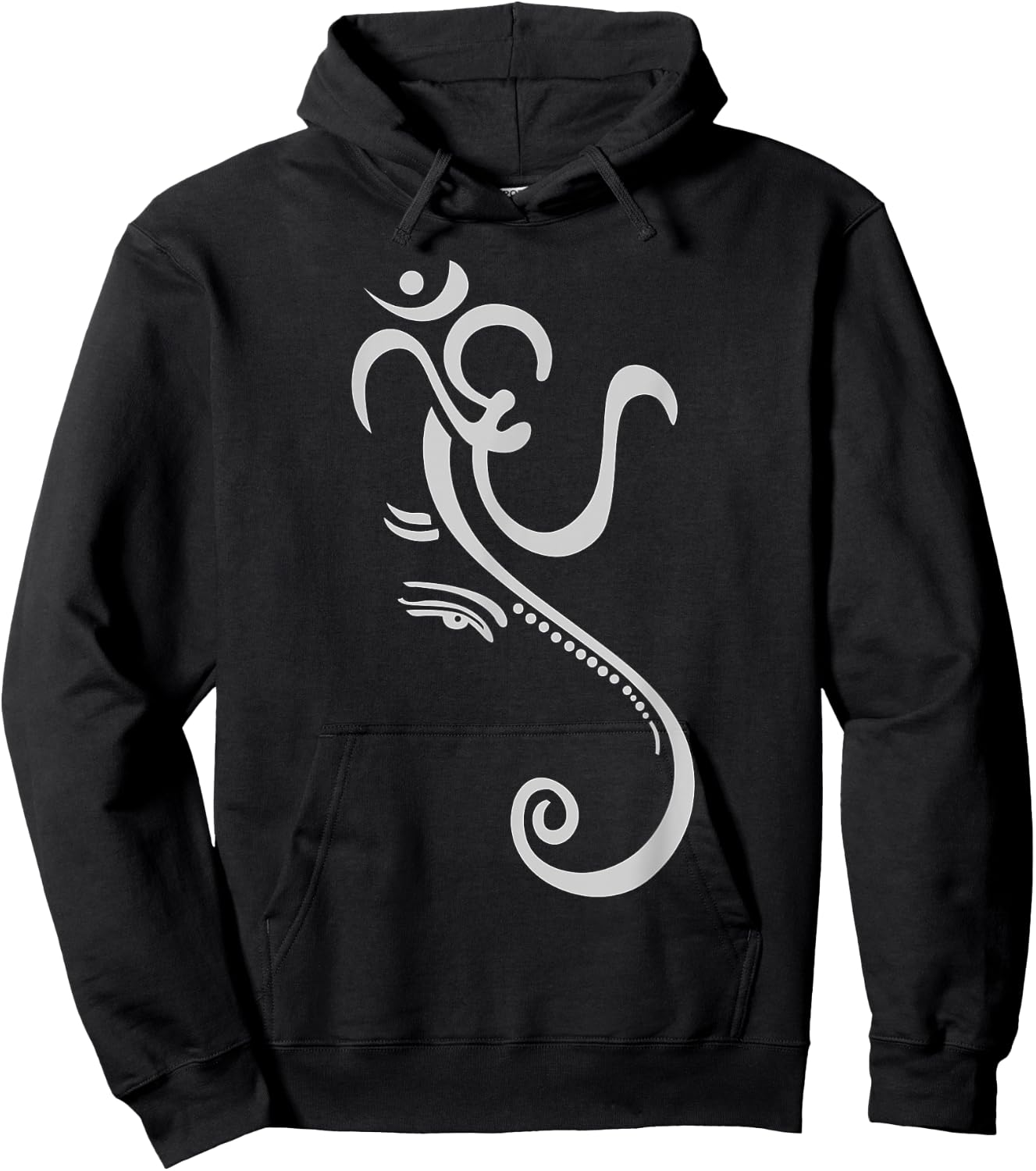 Ganesha Yoga -Adults Black Yoga Meditation Small Hoodie - Hoodie | Black