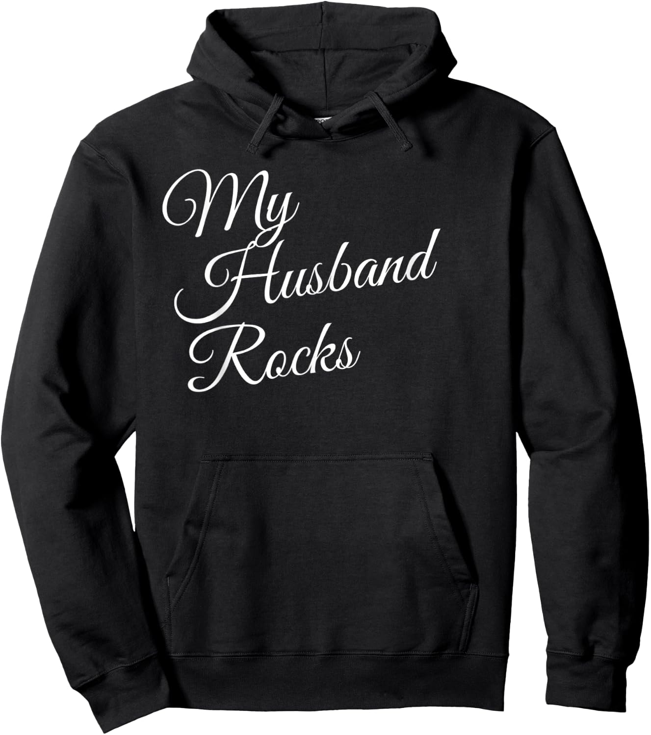 My Husband Rocks Hoodie - Hoodie | Black