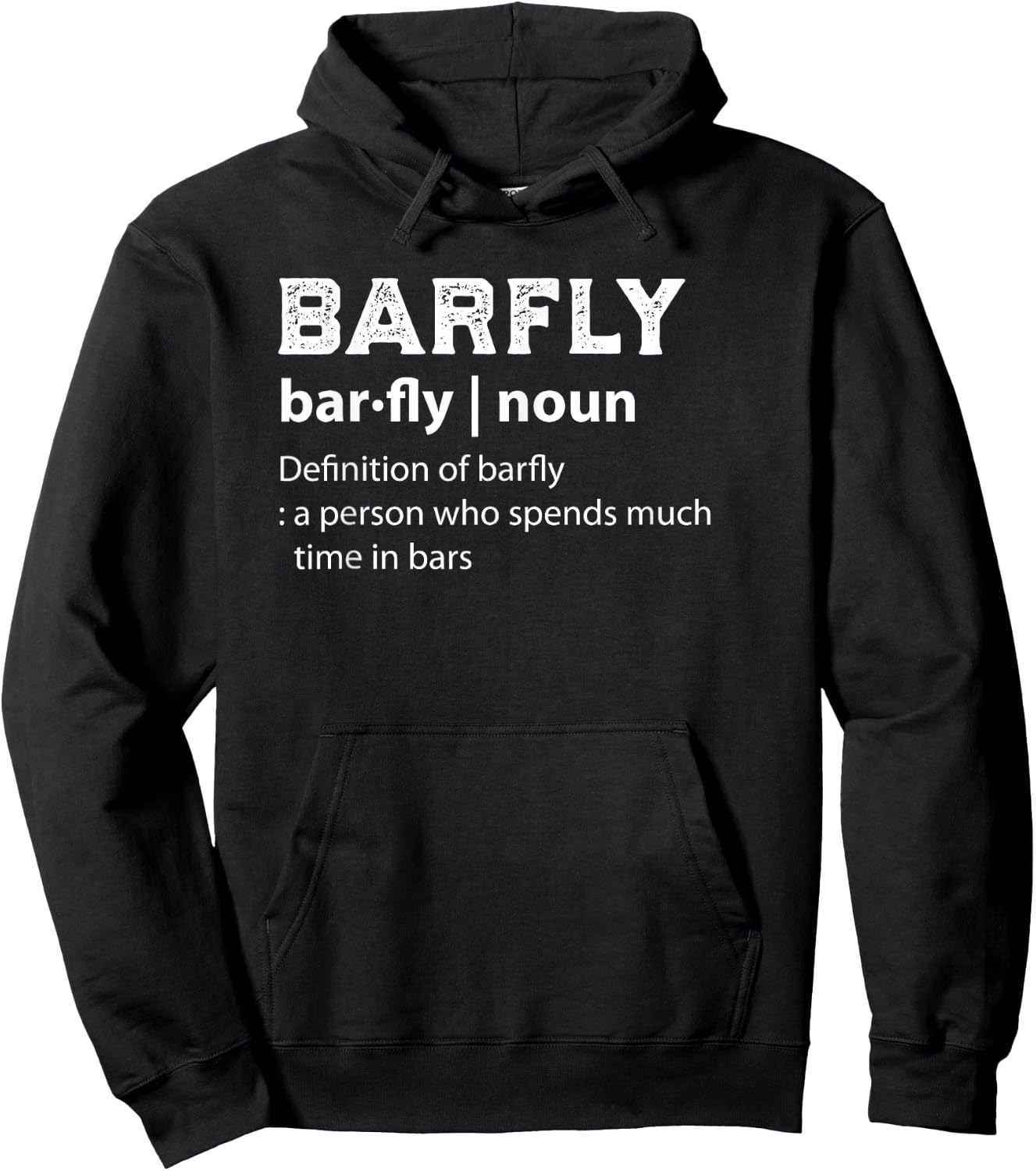 Funny Drinking Barfly Hoodie - Hoodie | Black