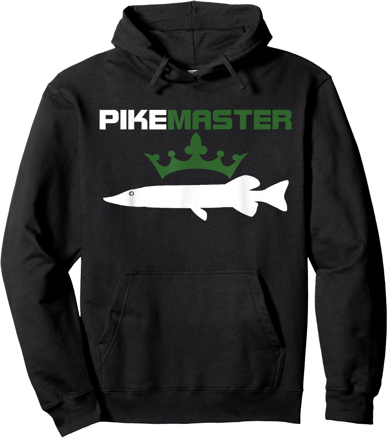 Pike Master - Northern Pike Fishing Shirt Hoodie - Hoodie | Black