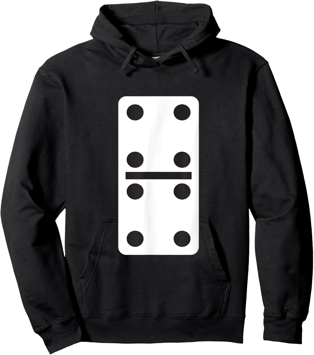 Double Four Dominoes Halloween Costume 4 Domino Game Hoodie - Hoodie | Black